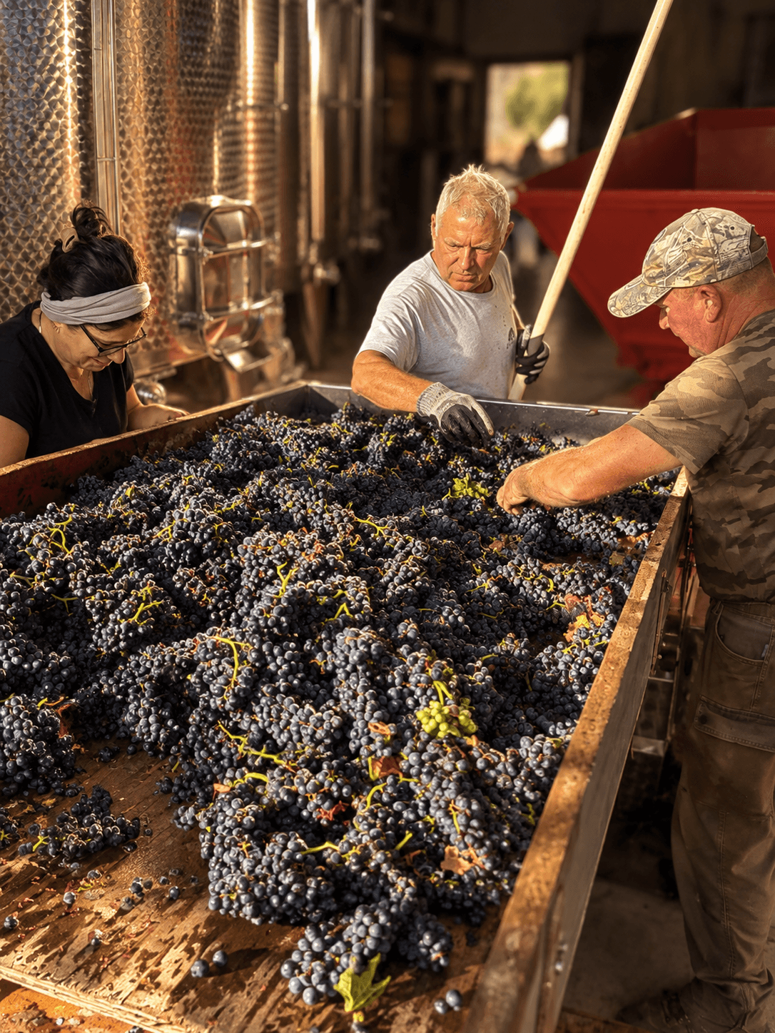 Gravure : bouteilles et flûtes de champagne alignées pour la dégustation